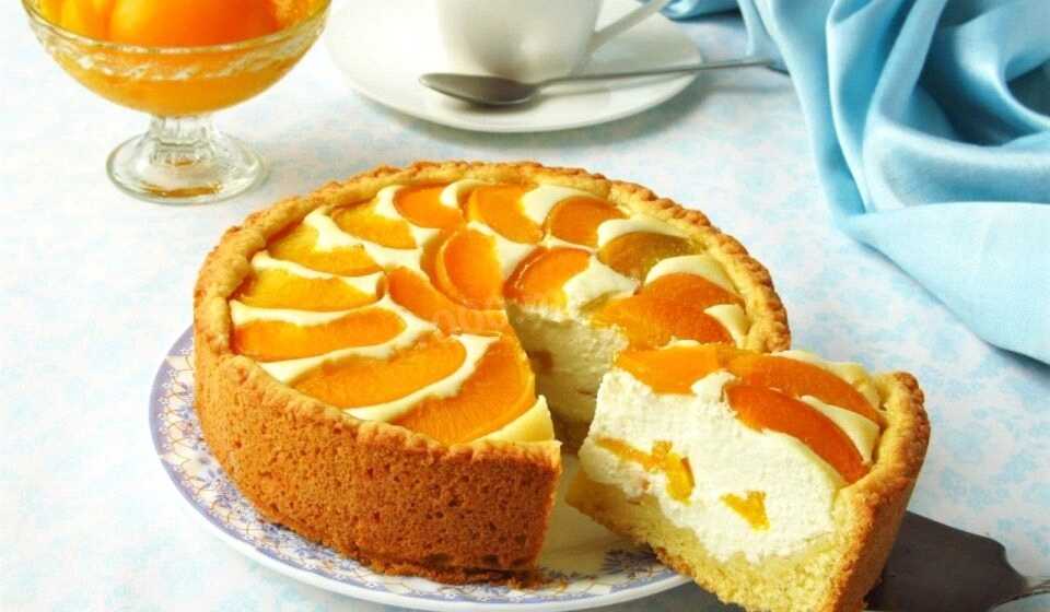 Творожный пирог с абрикосами — пошаговый рецепт с фото