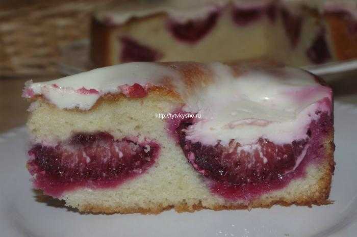 Сметанный пирог со сливами рецепт с фото пошагово - 1000.menu
