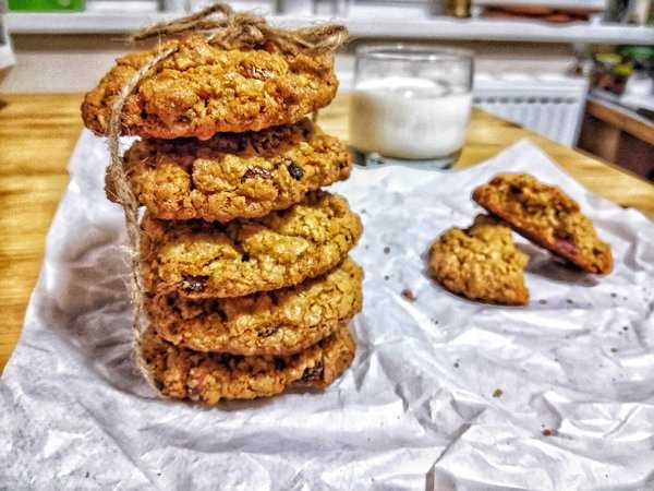 Овсяное печенье на сковороде - 10 пошаговых фото в рецепте