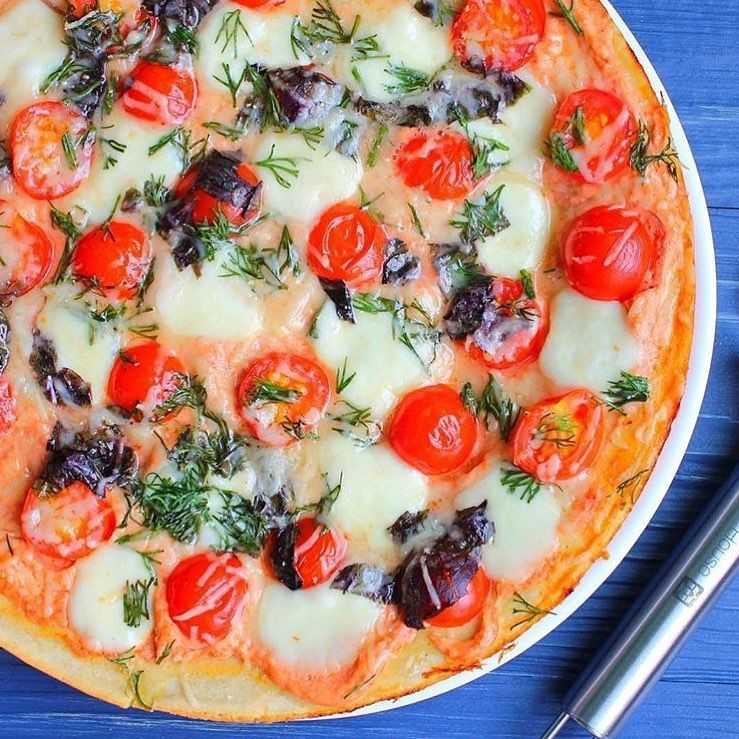 Диетическая пицца без муки - пошаговый рецепт приготовления с фото