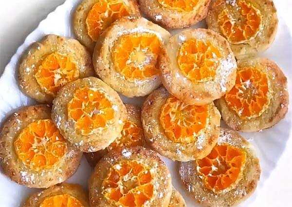 Праздничное печенье мандаринка