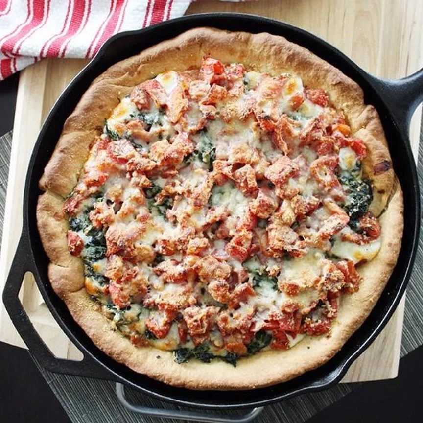 Пицца на сковороде за 10 минут – 8 рецептов быстрой и вкусной пиццы