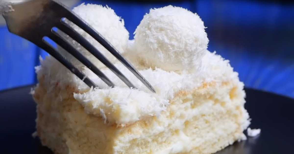 Кокосовый бисквит для торта — рецепты на любой вкус