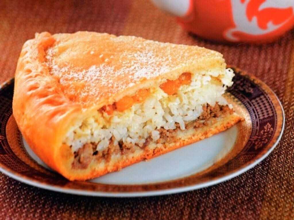 Сладкая татарская губадия; рецепт с фото приготовления пирога с рисом и изюмом - вкусная кухня