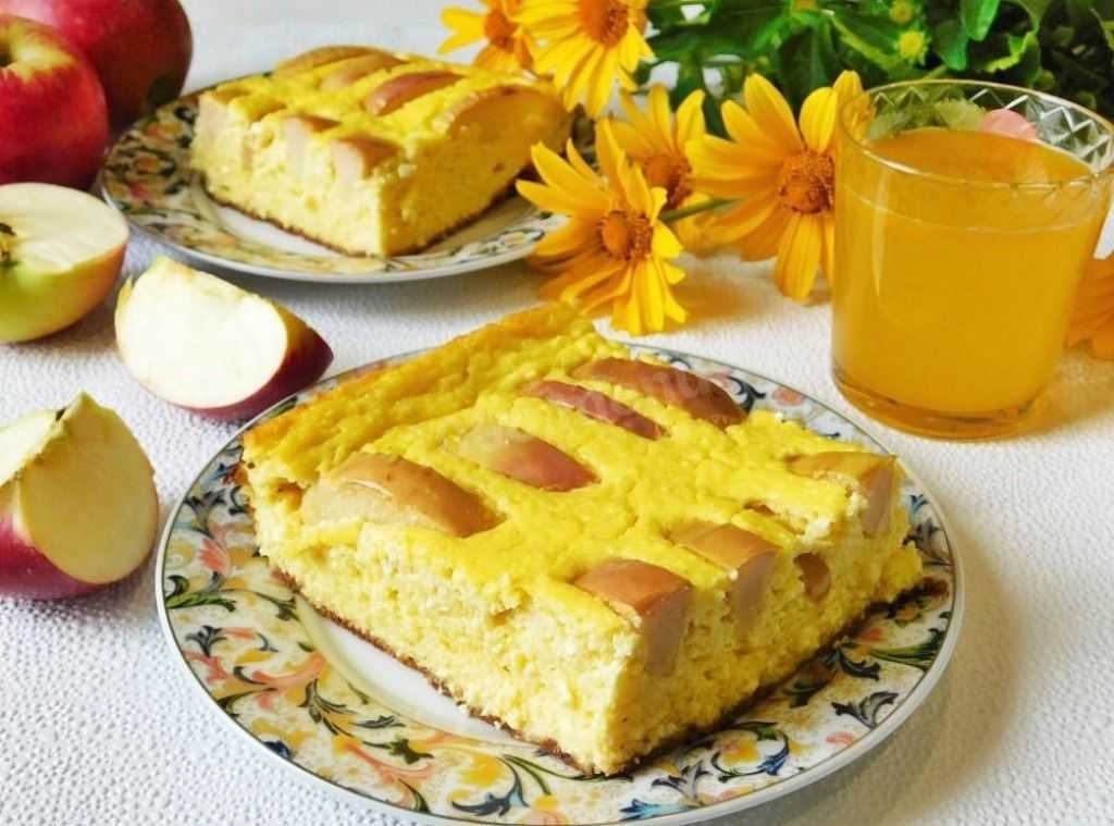 Творожный пирог с яблоками рецепт с фото пошагово - 1000.menu