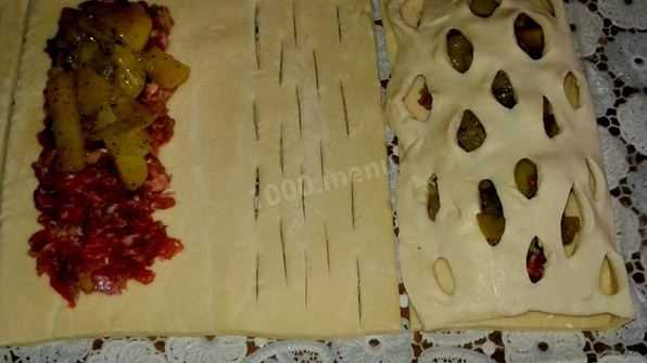 Пирог из слоеного теста с фаршем. как быстро и вкусно испечь пирог с мясной начинкой