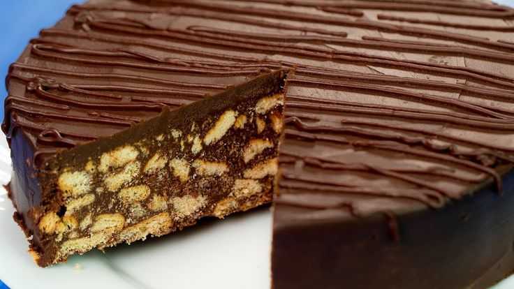 Торт из шоколадного печенья без выпечки рецепт с фото пошагово - 1000.menu