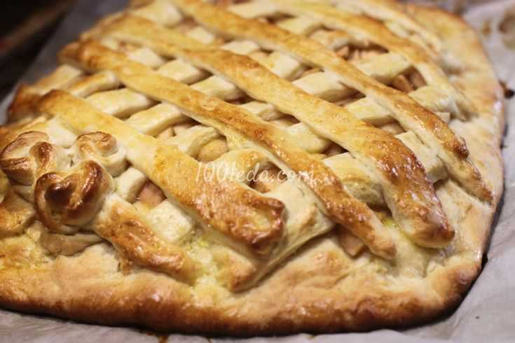 Постный яблочный пирог с корицей на растительном масле рецепт с фото пошагово - 1000.menu