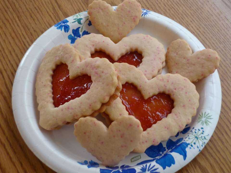 Печенье на день святого валентина