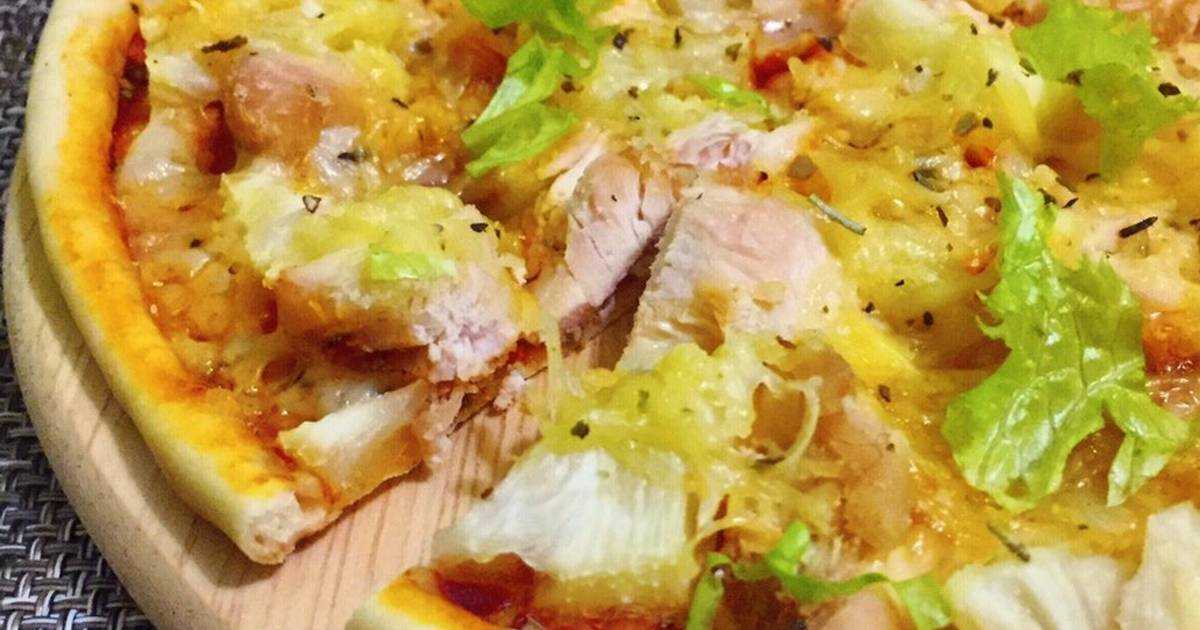 Гавайская пицца с курицей и ананасом в духовке — рецепты в домашних условиях