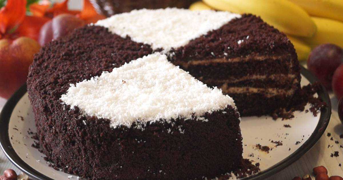 Шоколадный торт на раз два с кремом "пломбир" - страна мам