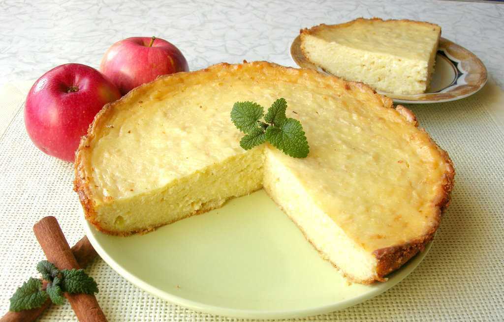 Творожный пирог с яблоками и лимоном рецепт с фото пошагово - 1000.menu