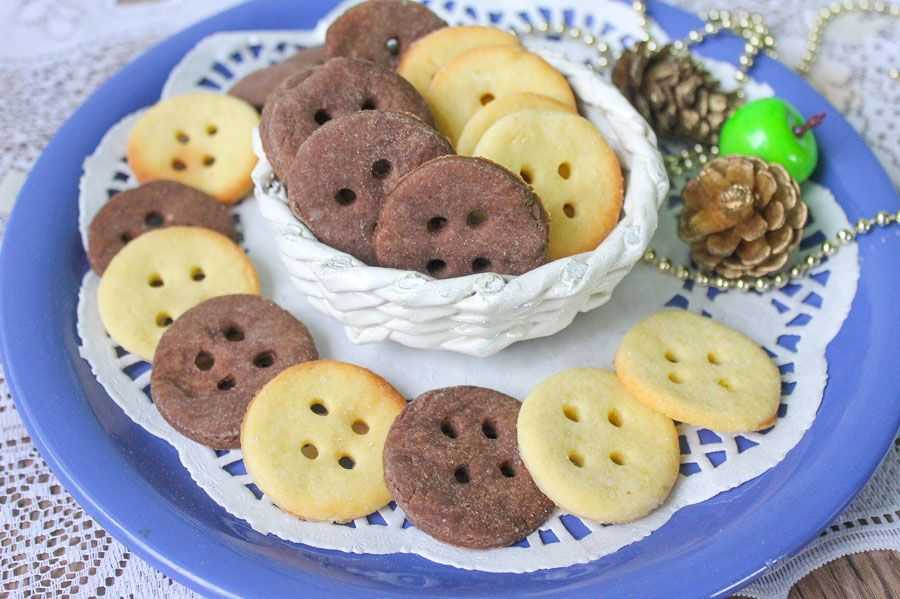 Печенье «пуговицы» — пошаговый рецепт с фото