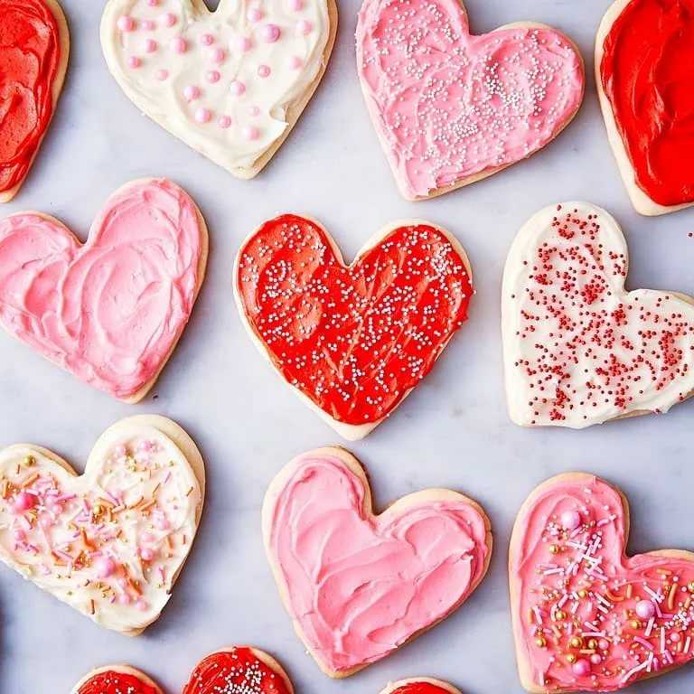 Печенье «сердечки» ко дню святого валентина