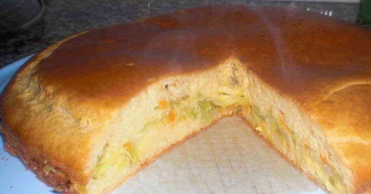 Заливной пирог с капустой на кефире – 10 быстрых и вкусных рецептов