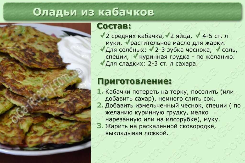 Оладьи из кабачков на сковороде – 10 самых вкусных рецептов