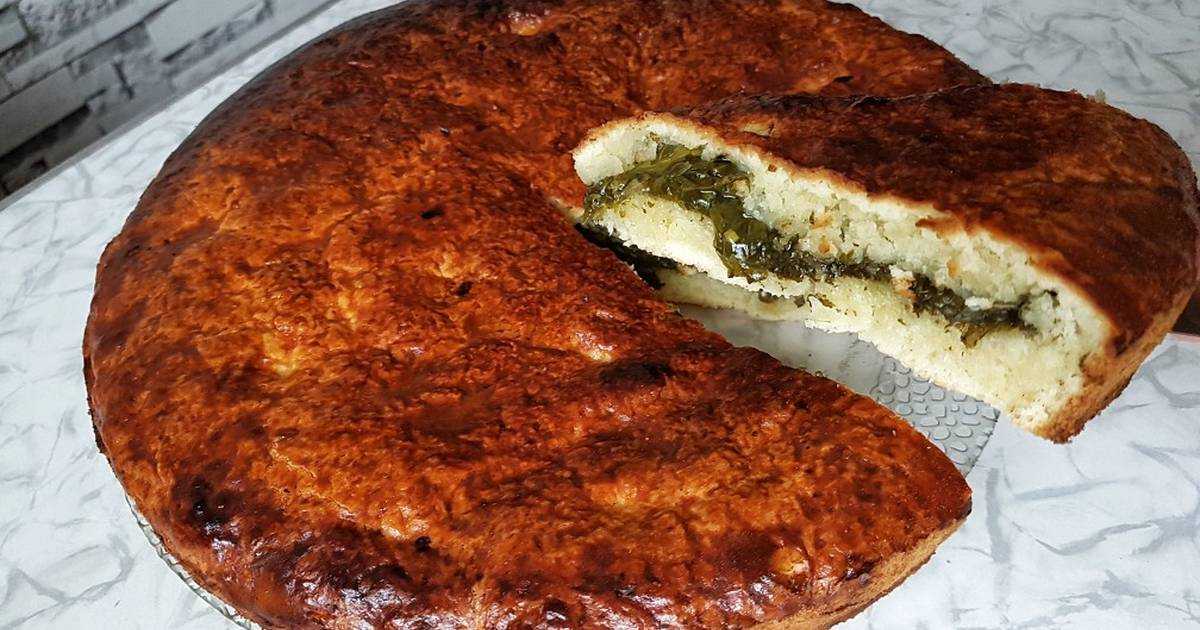 Пирог со щавелем быстрый рецепт с фото - 1000.menu