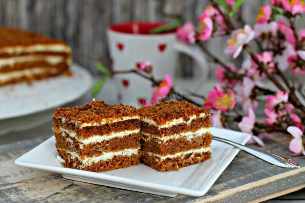 Торт рыжик со сметанным кремом рецепт с фото пошагово - 1000.menu