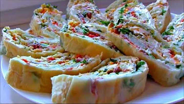 Салат "мимоза" в лаваше