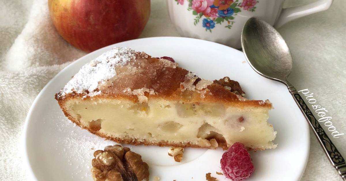 Яблочный пирог с творогом - очень вкусные, нежные, быстрые рецепты