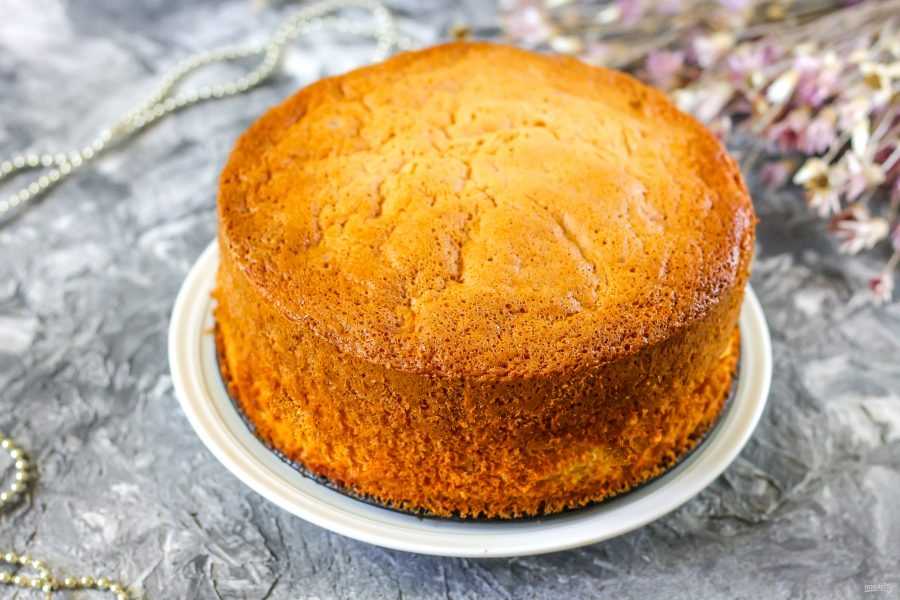 Бисквит классический — рецепт в духовке, пышный для торта