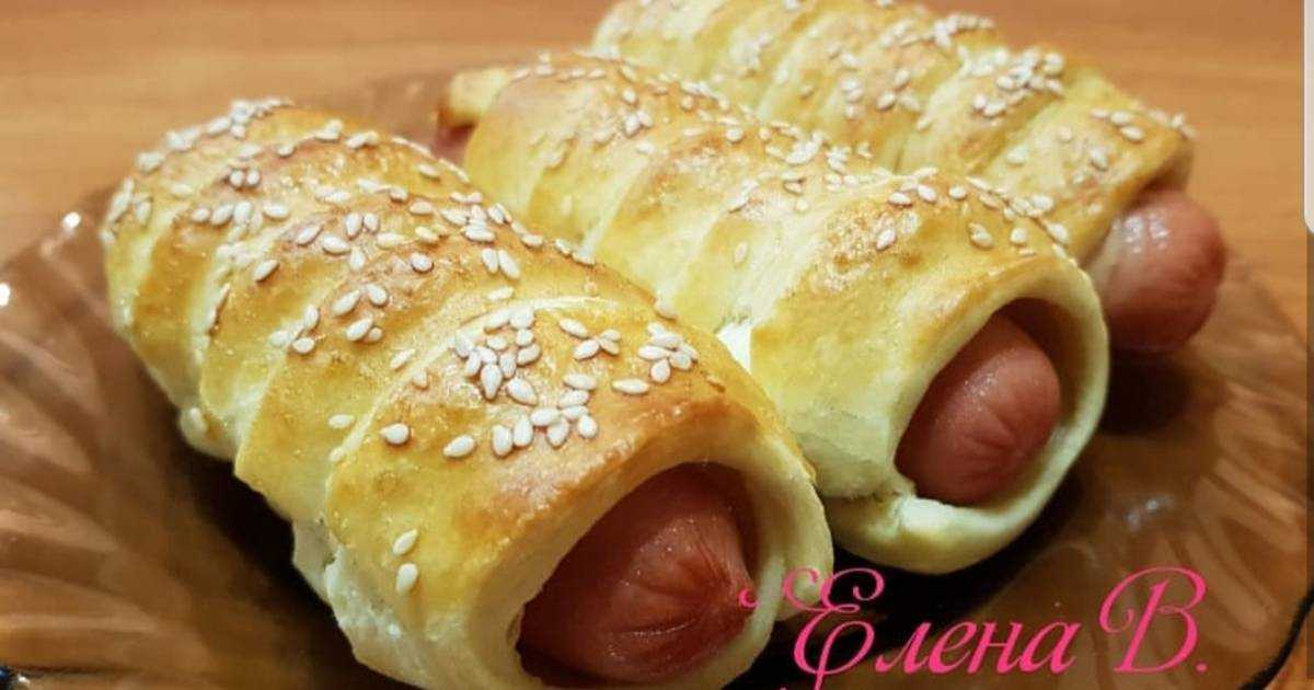 Пирог с сосисками из слоеного теста - пошаговый рецепт с фото