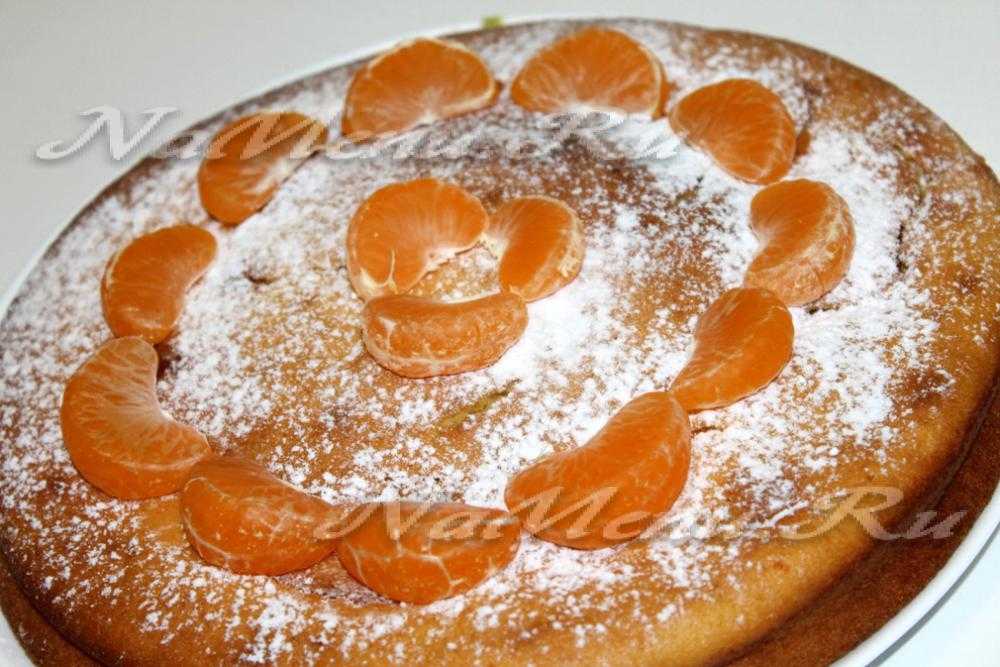 Карамельный пирог с мандаринами рецепт
