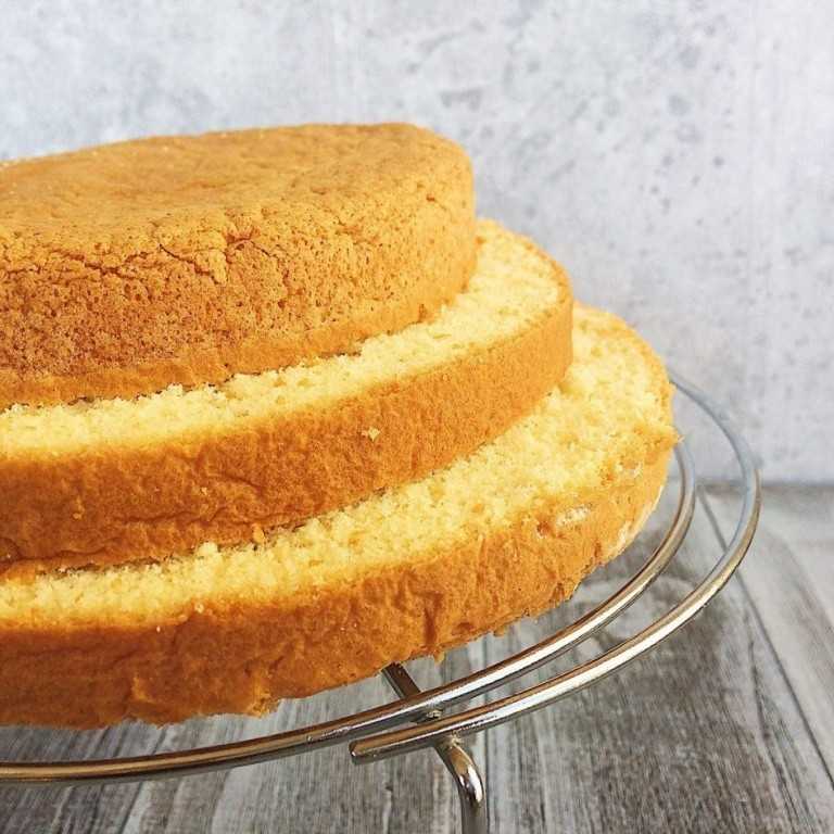 Бисквит для торта пышный и простой в духовке рецепт с фото пошагово и видео - 1000.menu