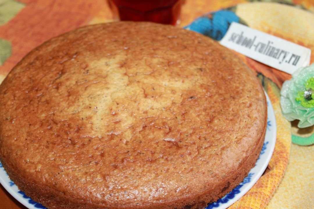 Торт со сгущенкой бисквитный