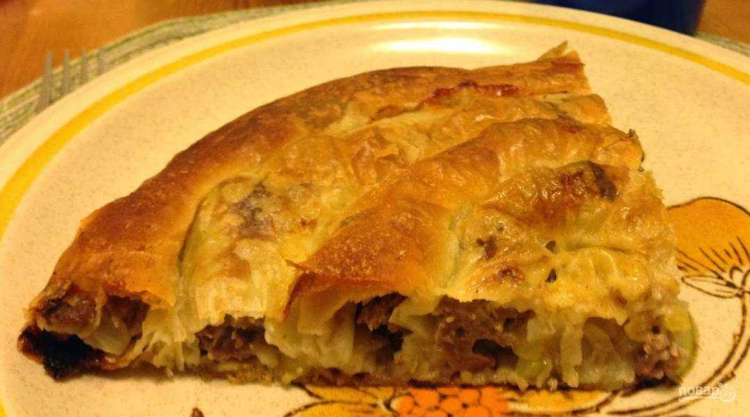 Слоеный пирог с мясом - 247 рецептов: слоеное тесто | foodini