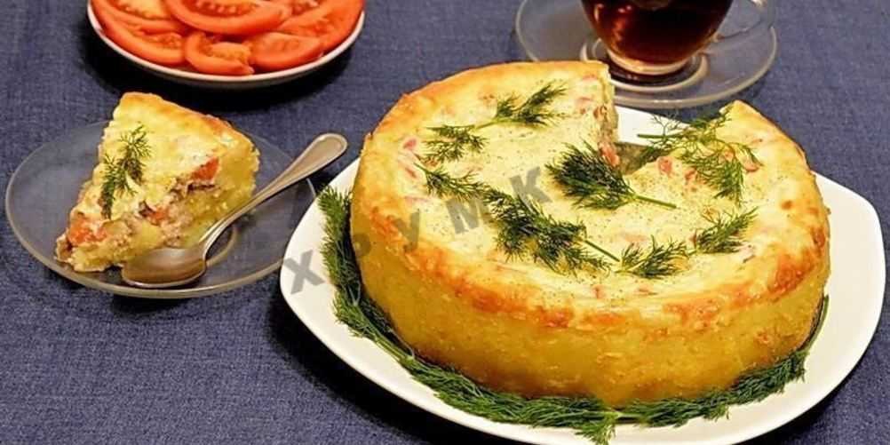 Открытый пирог с курицей и картофелем под сырной корочкой. пошаговый рецепт с фото — ботаничка.ru