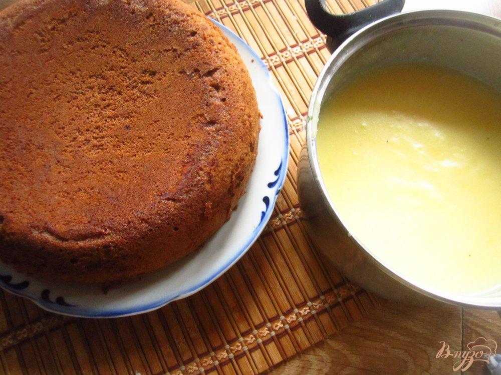 Как приготовить бисквитный торт с заварным кремом по рецепту с фото