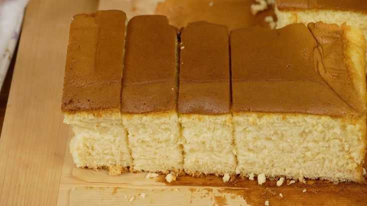Японский бисквит. рецепт с фото пошагово для декора тортов