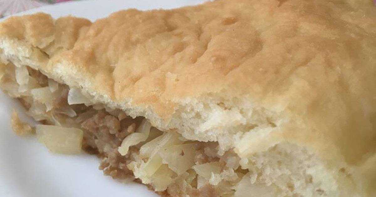 Пирог с капустой и фаршем