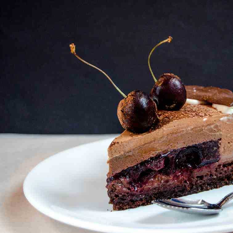 Муссовый торт шоколад вишня рецепт с фото и видео - 1000.menu