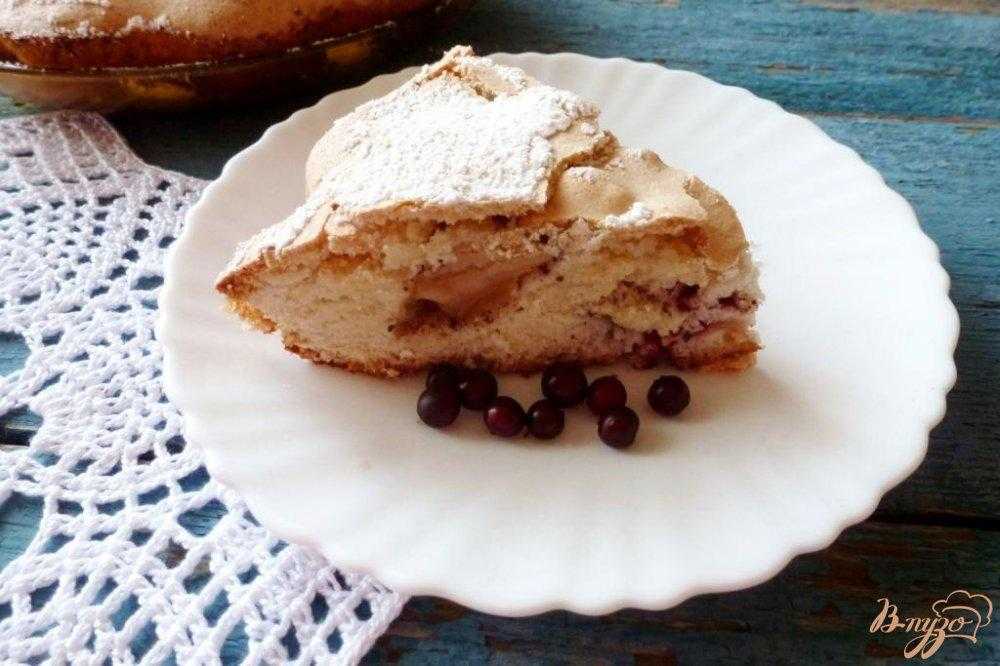 Шарлотка с клюквой и яблоками – пошаговый рецепт с фото на повар.ру