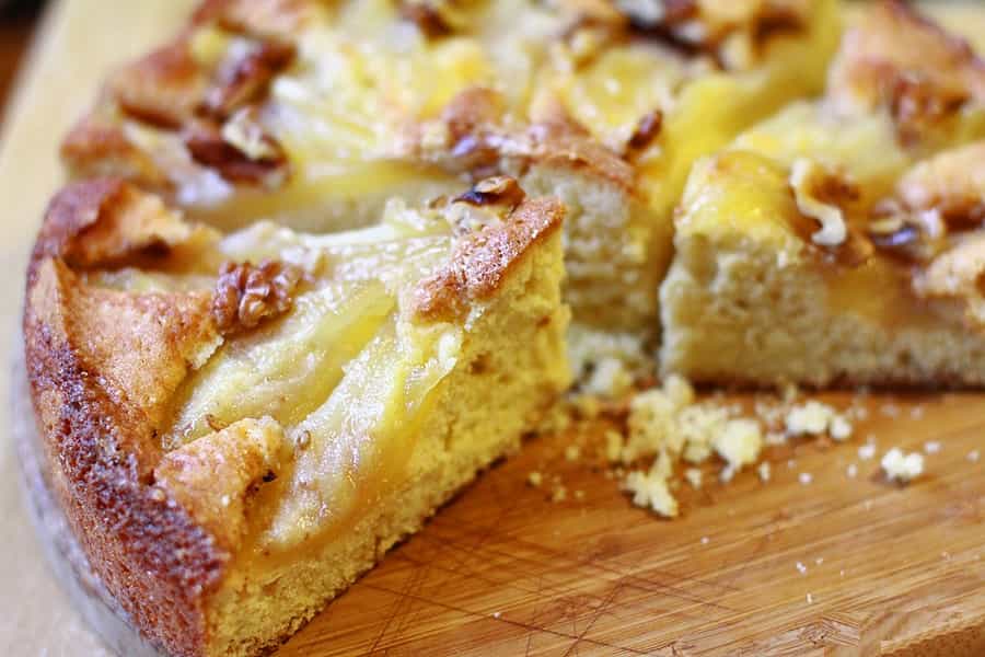 Яблочный пирог с карамелью - рецепт с пошаговыми фото | ne-dieta