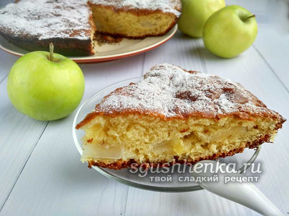 Творожный пирог с яблоками пошаговый рецепт