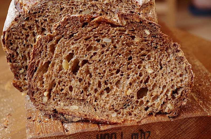 Цельнозерновой хлеб на закваске и 15 похожих рецептов: фото, калорийность, отзывы - 1000.menu