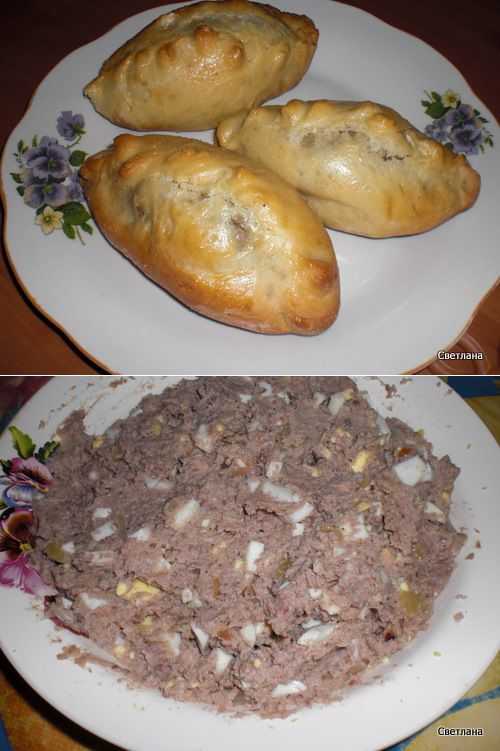 Пирожки с картошкой и ливерной колбасой