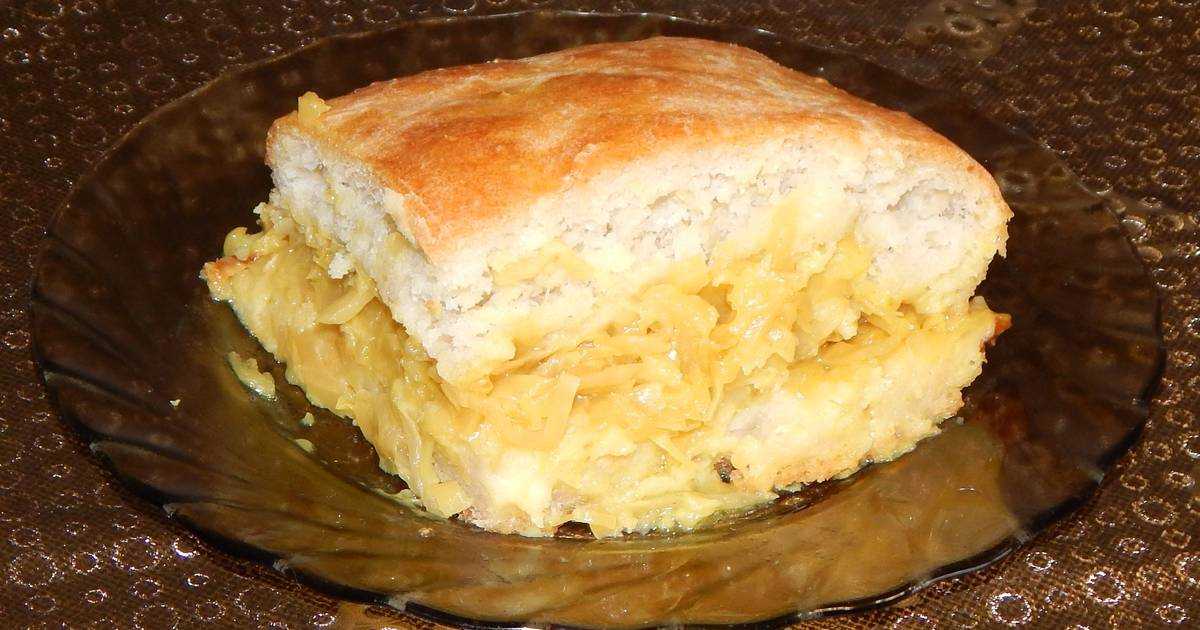 Постный пирог с капустой (пошаговый рецепт с фото) - pro vkusnyashki