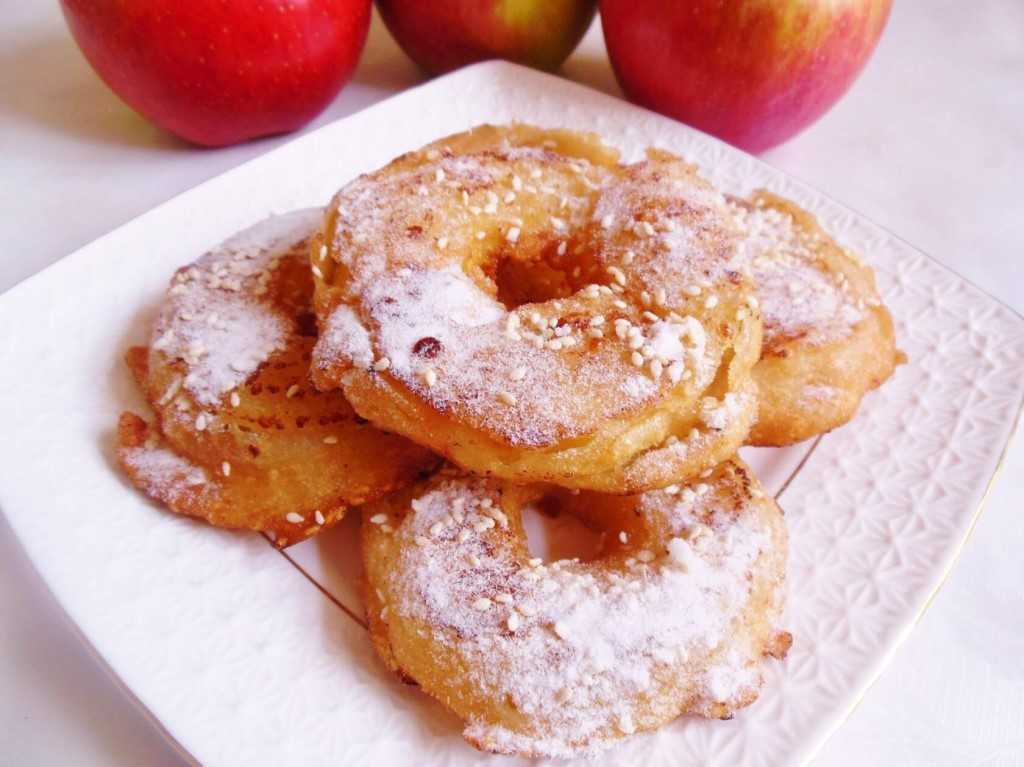 Рецепты пончики с яблоками