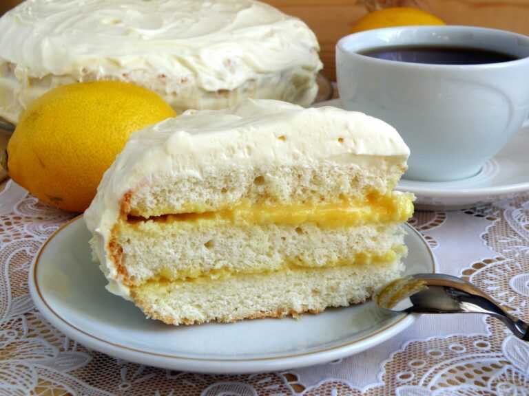 Лимонный торт: пошаговый рецепт