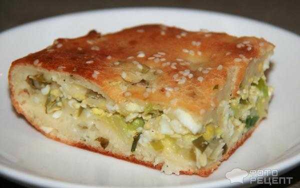 Сочный пирог с капустой, яйцами и зеленью рецепт с фото пошагово и видео - 1000.menu