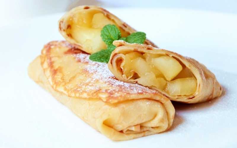 Яблочные блины - пошаговый рецепт с фото |  десерты