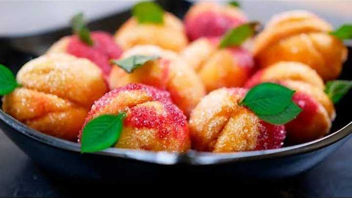 Печенье персики – 7 пошаговых рецептов, как приготовить домашнее печенье в виде персиков