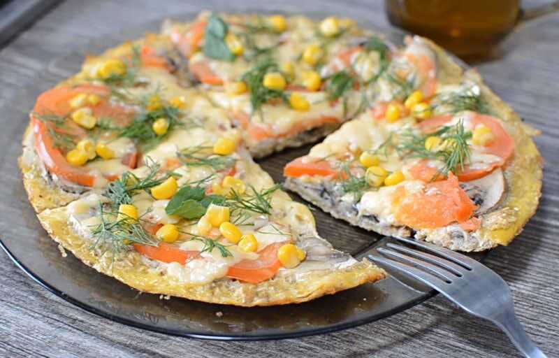 Диетическая пицца для похудения - как приготовить тесто и полезную начинку по рецептам с фото