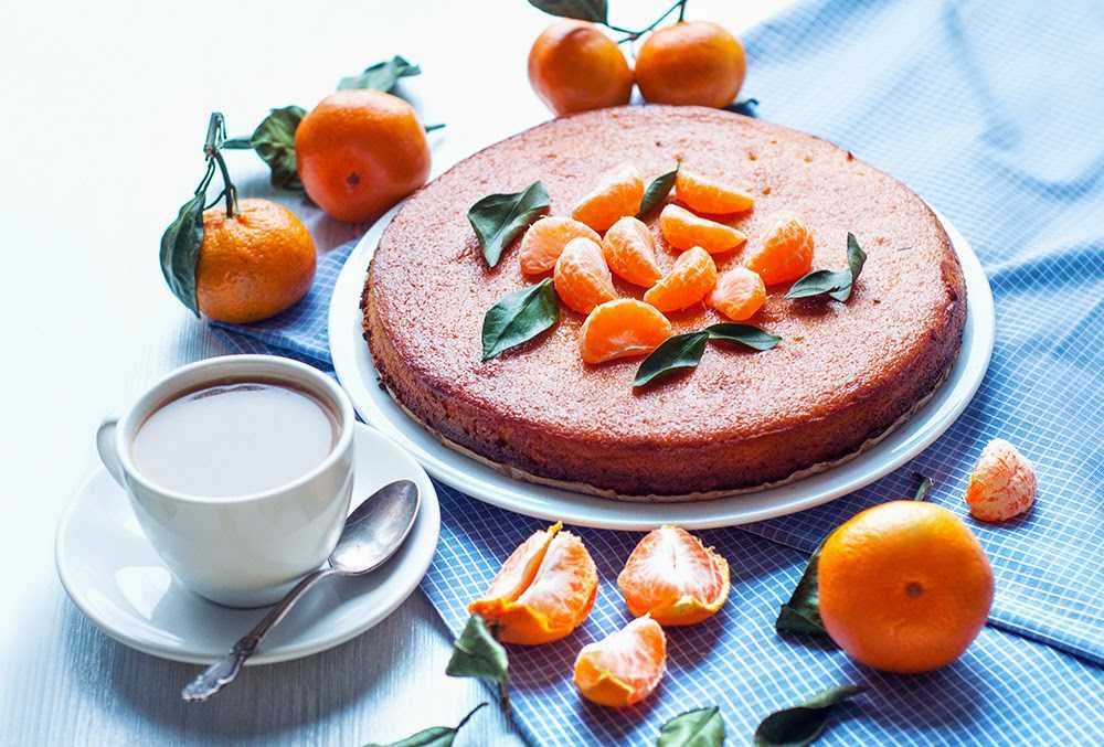 Пирог с мандаринами – 10 самых простых и вкусных рецептов приготовления