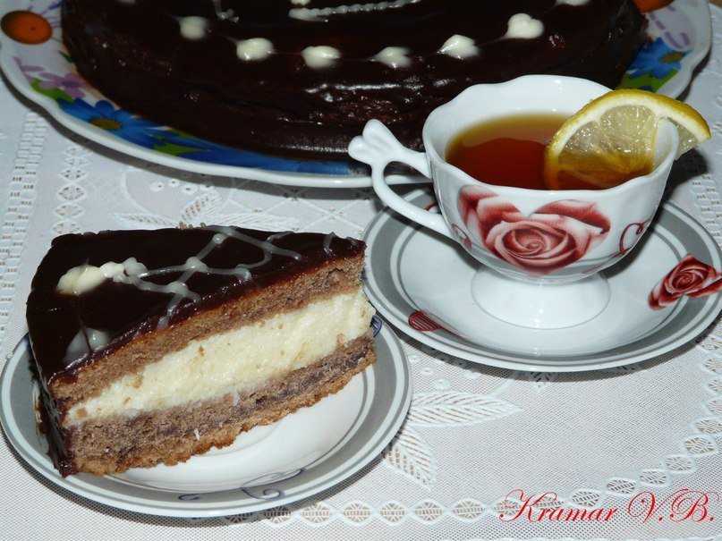 Торт улыбка негра. рецепт армянского с творогом, вареньем, манкой, сметаной