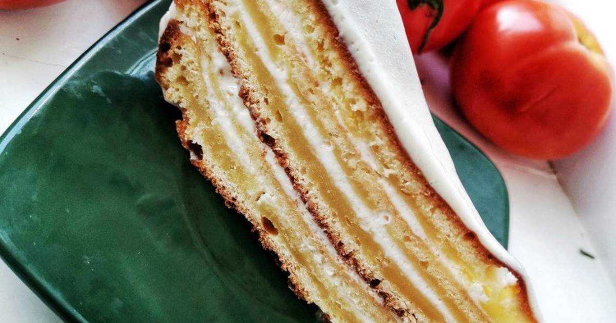Торт сметанник: рецепт с фото пошагово